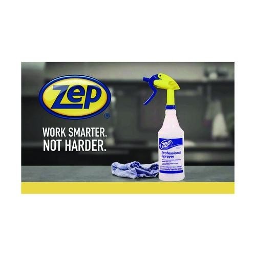 Zep Commercial Professional Spray with Trigger Sprayer, 32 oz Bottle, Clear