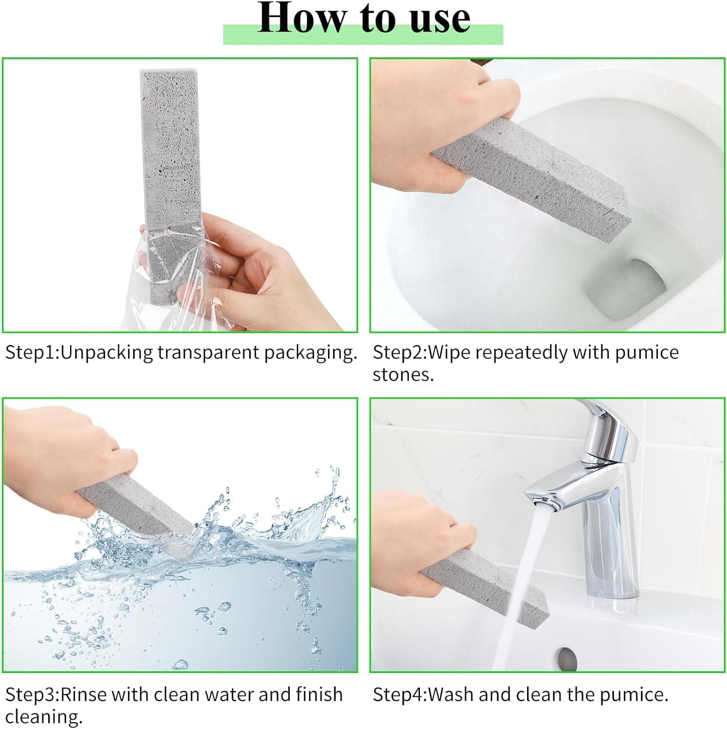 25 Pieces Pumice Stones For Toilet Cleaning, Pumie Scouring Stick Remove