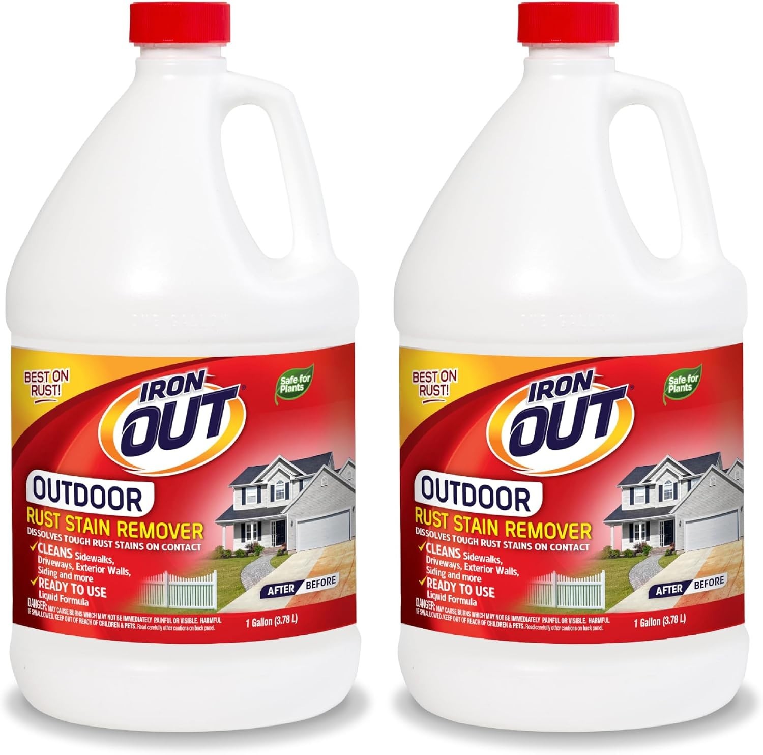 Liquid Rust Stain Remover 2 Pack 1 Gallon ConcreteVinylOutdoor Surfaces