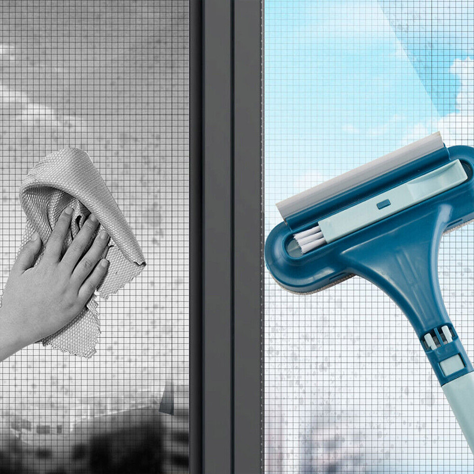 2in1 Glass Cleaning Brush Car Windshield Home Window Glass Universal Detachable