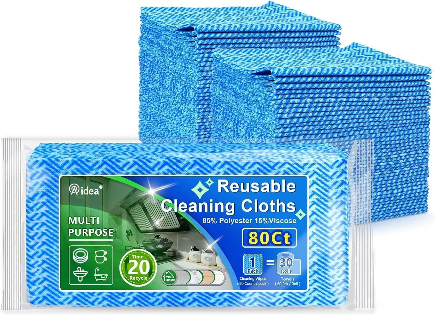 Superabsorbent Multi-Purpose Cleaning Wipes