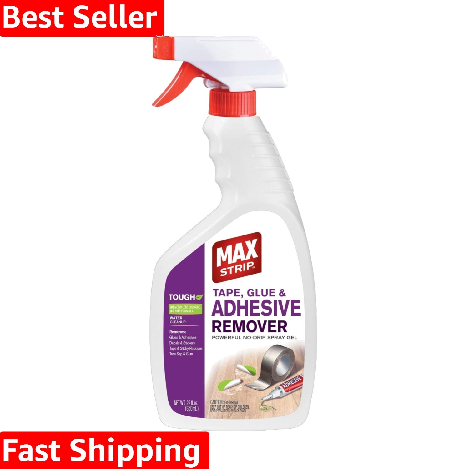 Tape, Glue & Adhesive Remover 22oz | Fast-Acting | Removes All Kinds of Glues…