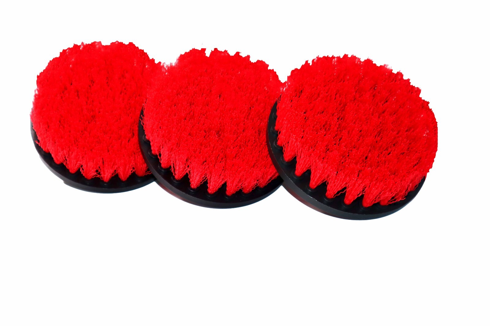 5 INCH LARGE Red Bristle Medium Stiffness Drill Brush 3 pack – Ships from USA