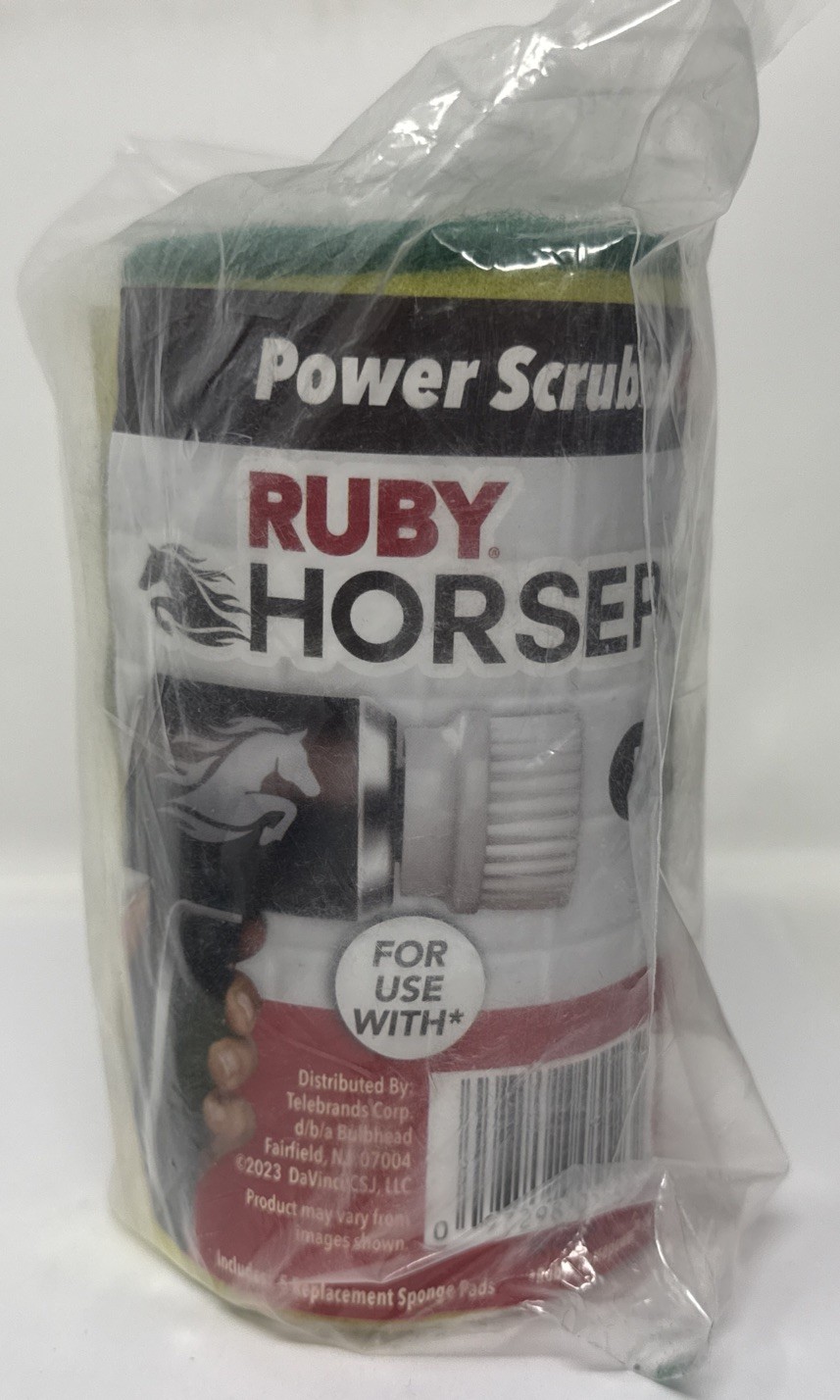 Horsepower 5 Heavy-Duty Sponges for Cordless & Rechargeable Scrubber, SEEN ON TV