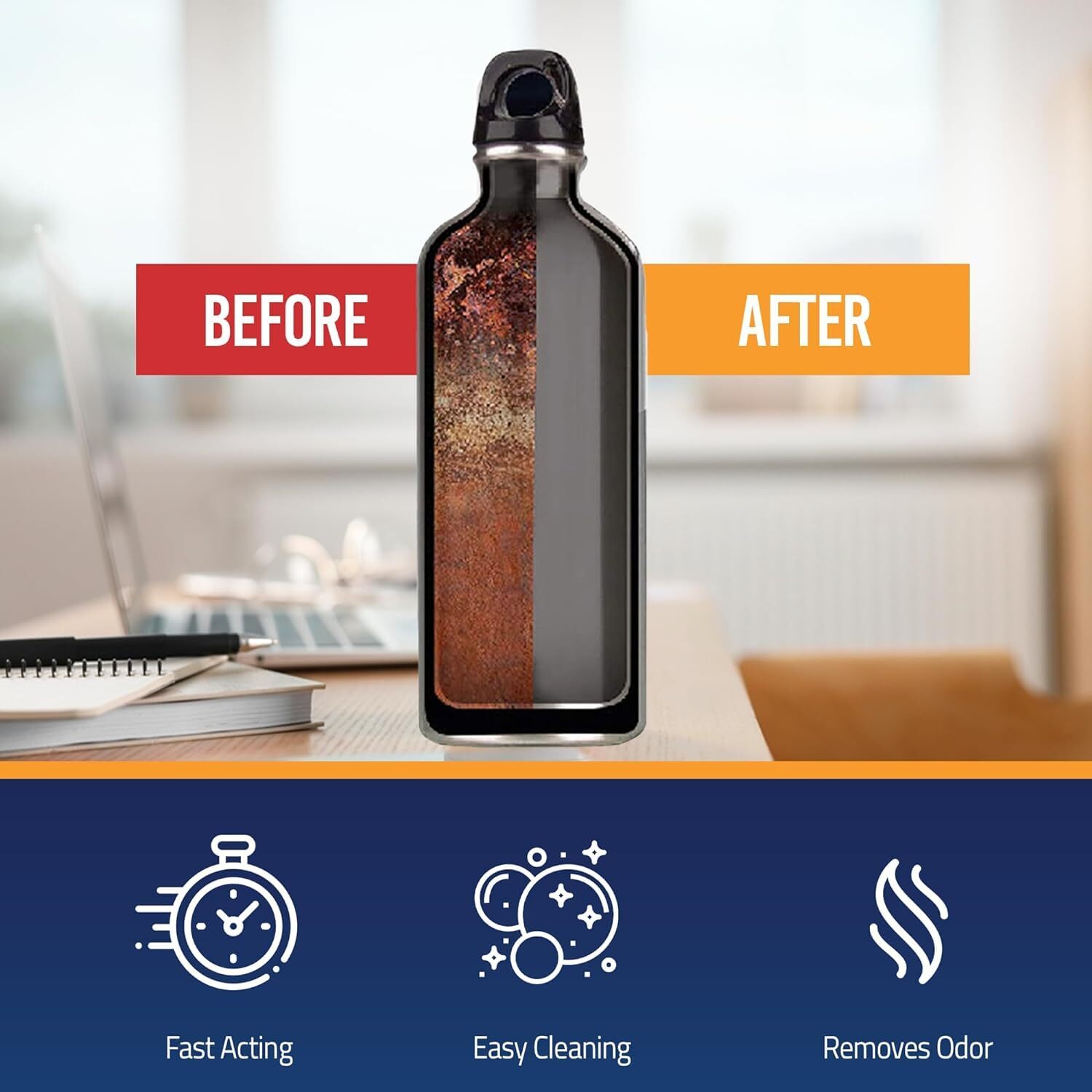 Tumbler Water Bottle Cleaning Tablets All Natural Ingredient Great For All Stain