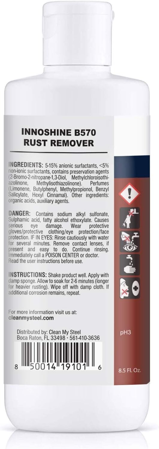 Stainless Steel Rust Remover & Cleaner, Soft Cleanser, NSF Approved Safe for …