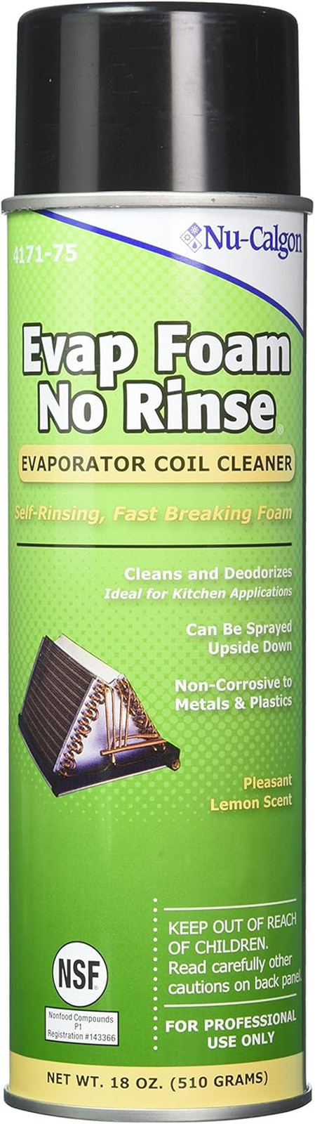 4171-75 Evap Foam No Rinse Evaporator Coil Cleaner, 18 Oz. & Frost King ACF19 Fo