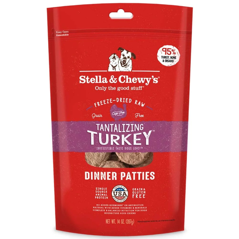 Stella Chewy’s Turkey Dinner Patties Dog 14 oz