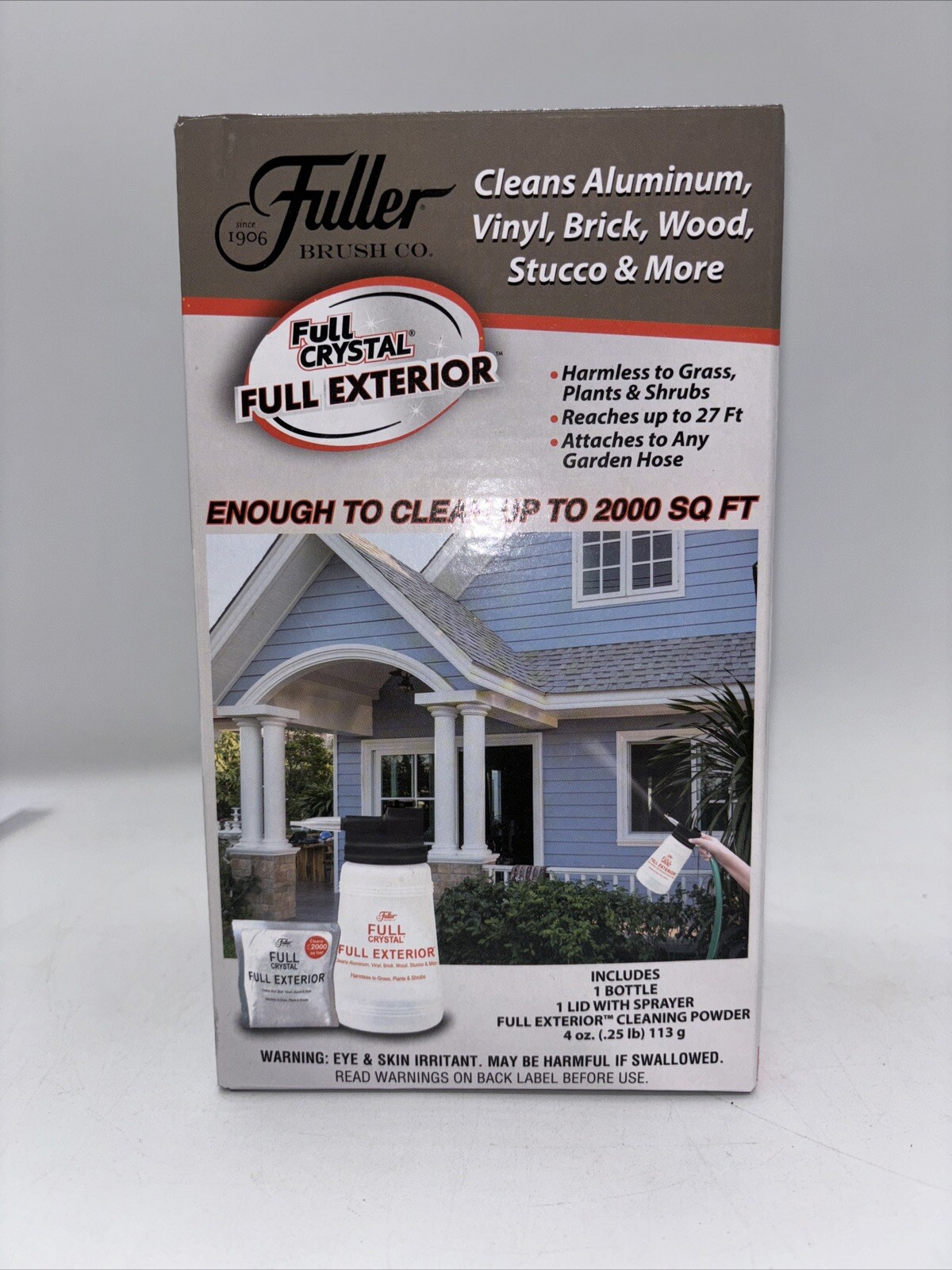 FULLER BRUSH FULL CRYSTAL EXTERIOR HOME OUTDOOR SURFACE WASHING CLEANING SYSTEM