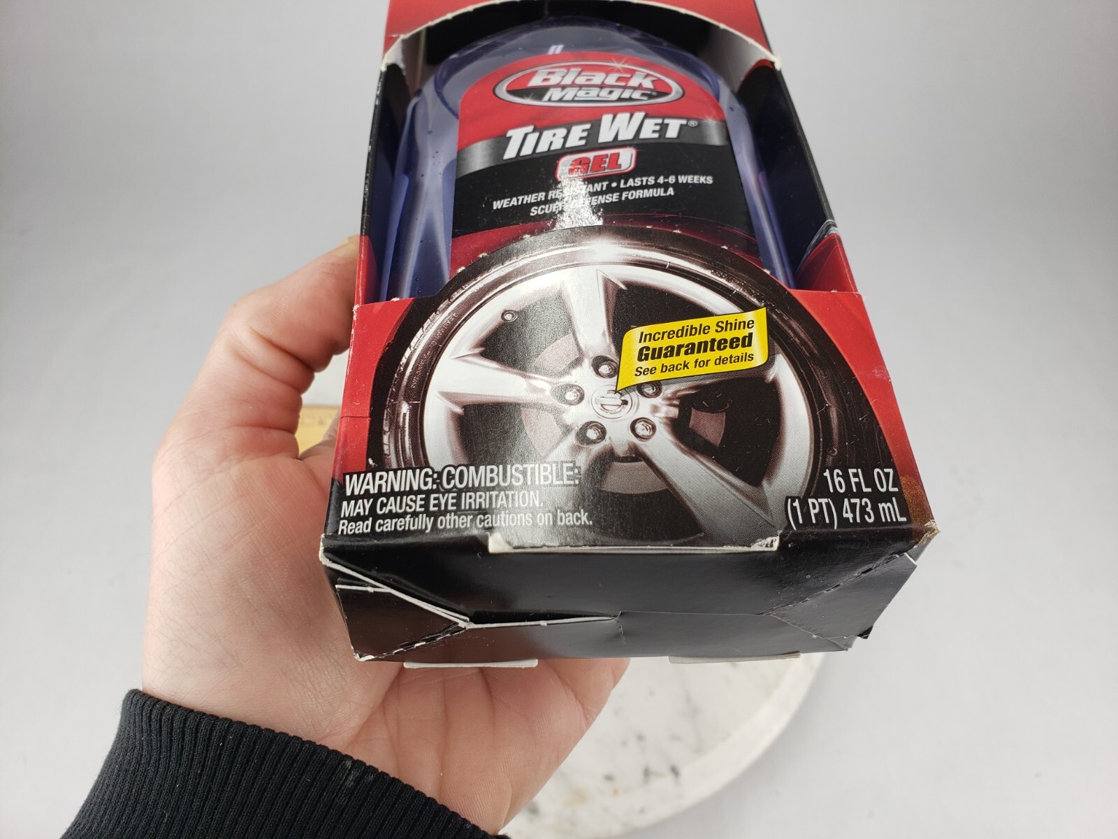Black Magic Tire Wet Gel 16 Oz Advanced Silicone High Gloss Shine & Never-Dull