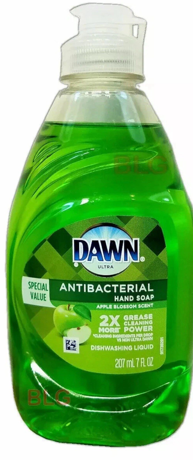 Dawn Anti-bacteral Liquid Hand Soap Dish Detergent Apple Scent, 7 oz 3 Pack