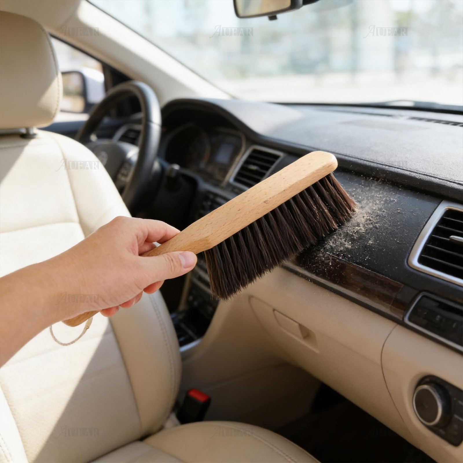 Wood Dusting Brush Cleaning Duster 11.4 Inches Fiber Bench Brushes for Home