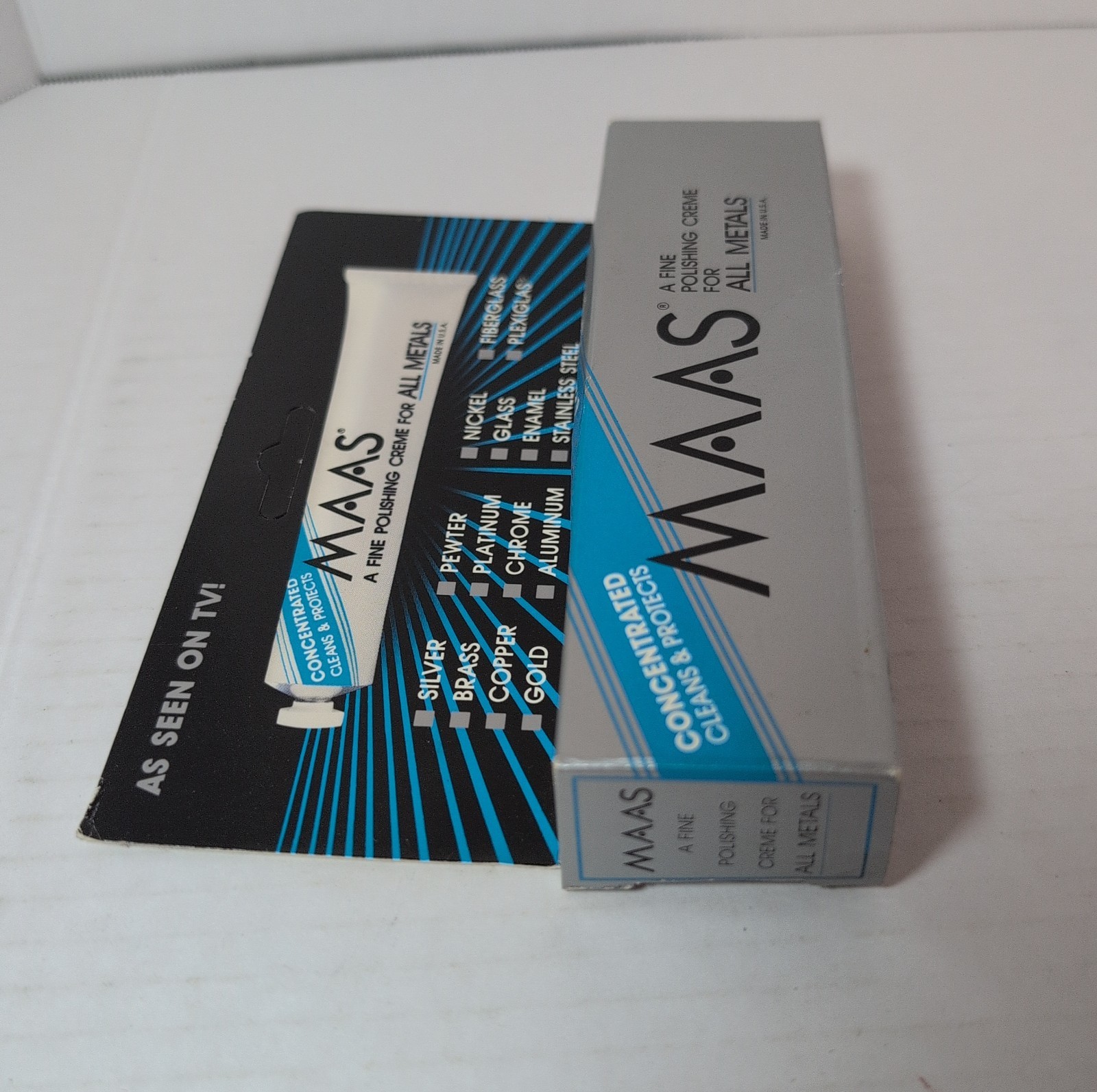 2oz Tube Maas Metal Polish Creme – Used 1.35 Oz Remain