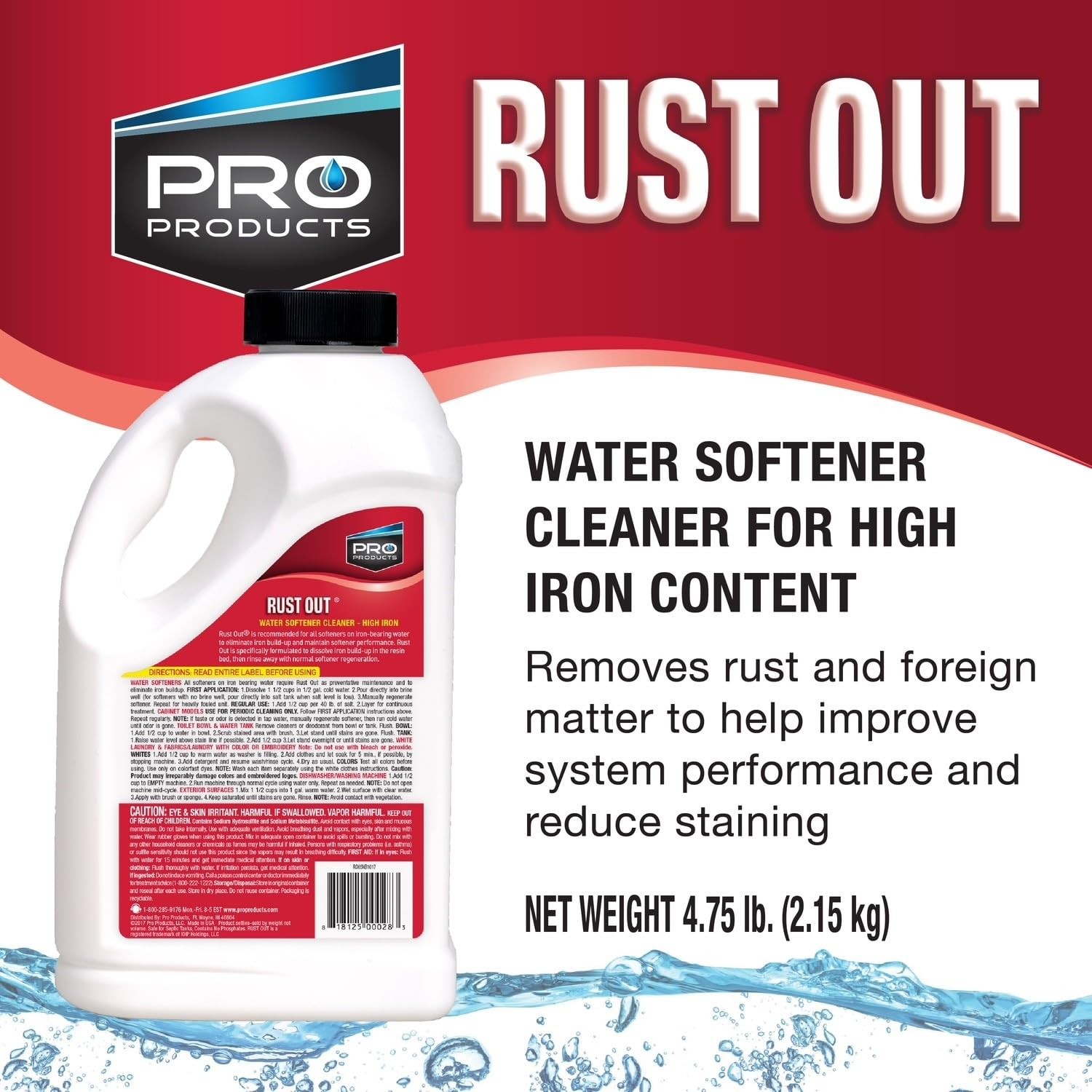 Products Rust Out RO05B Water Softener Cleaner And Iron Remover, 4.75 lb. Bot…