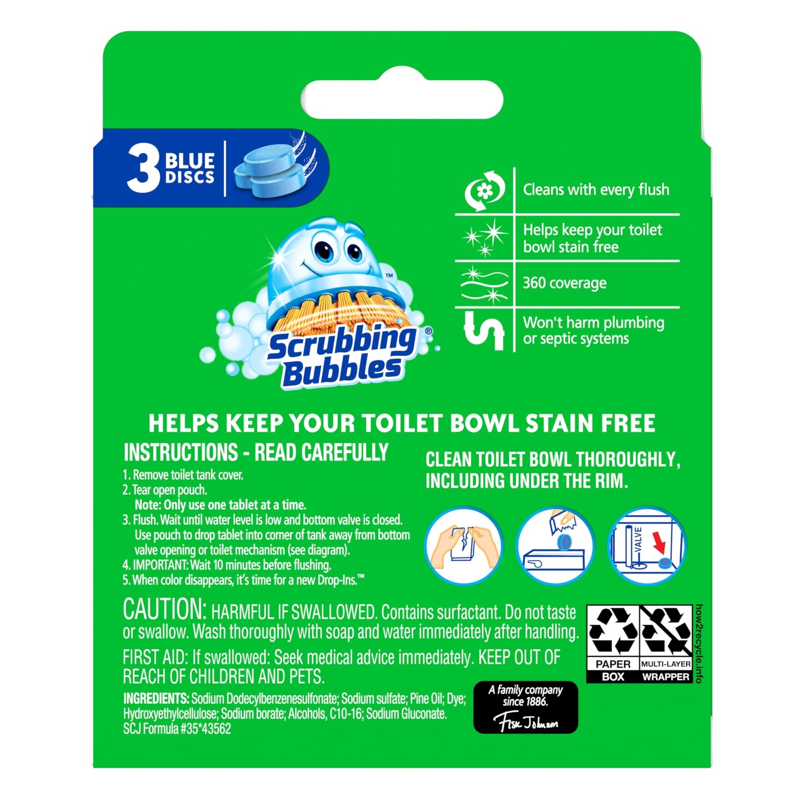 Scrubbing Bubbles Toilet Tablets, Continuous Clean Toilet Drop Ins, Helps…