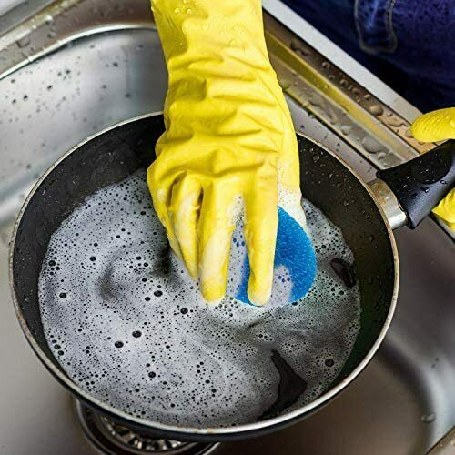 Kitchen Scrubber Cleaning Plastic Nylon Dish Pot Pan Washing Mesh Jaali tea shop