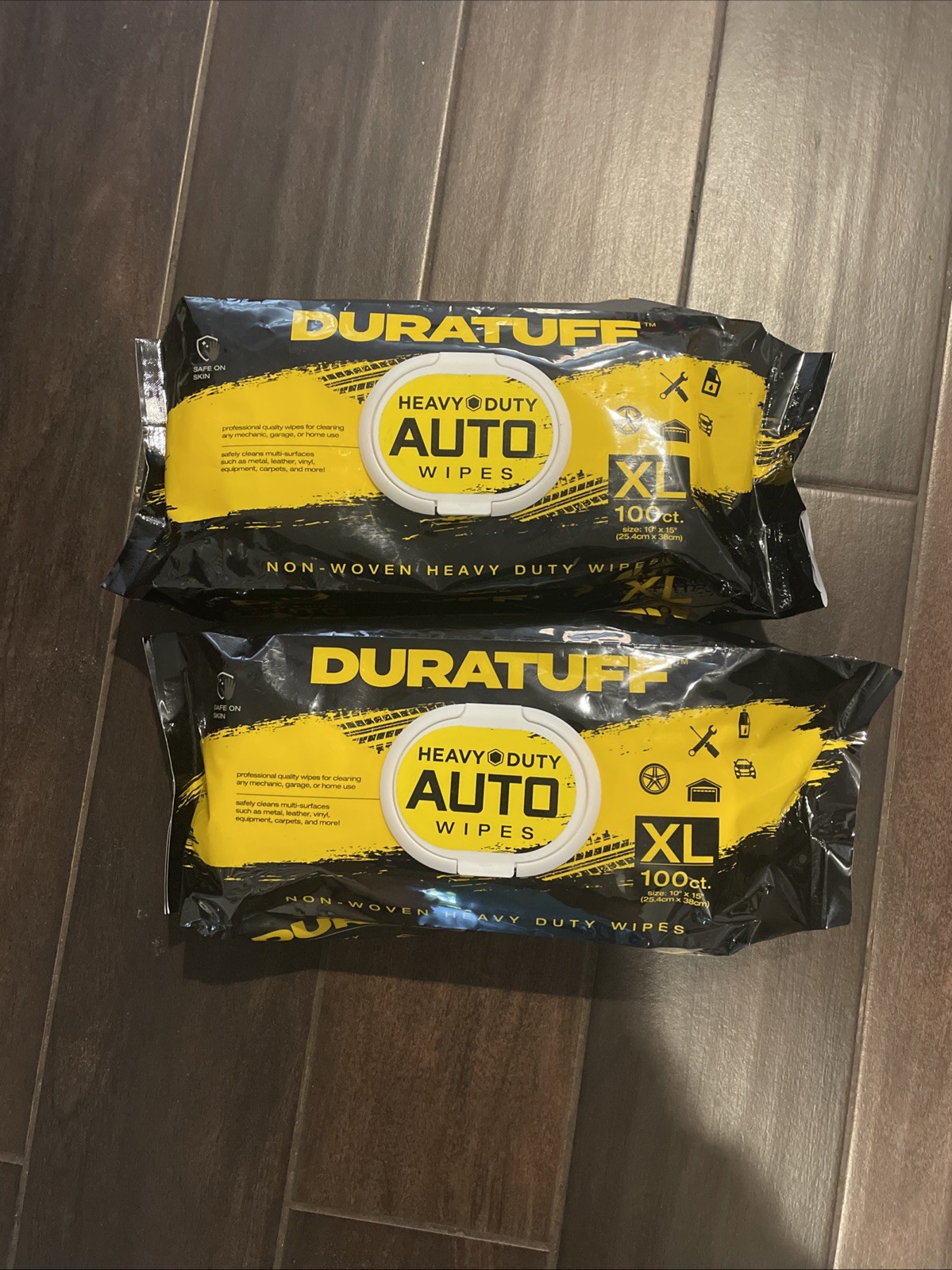 Auto Cleaning Wipes – 200 Count (2 Packs of 100) XL 15″ x 10″ Heavy-Duty AUTO