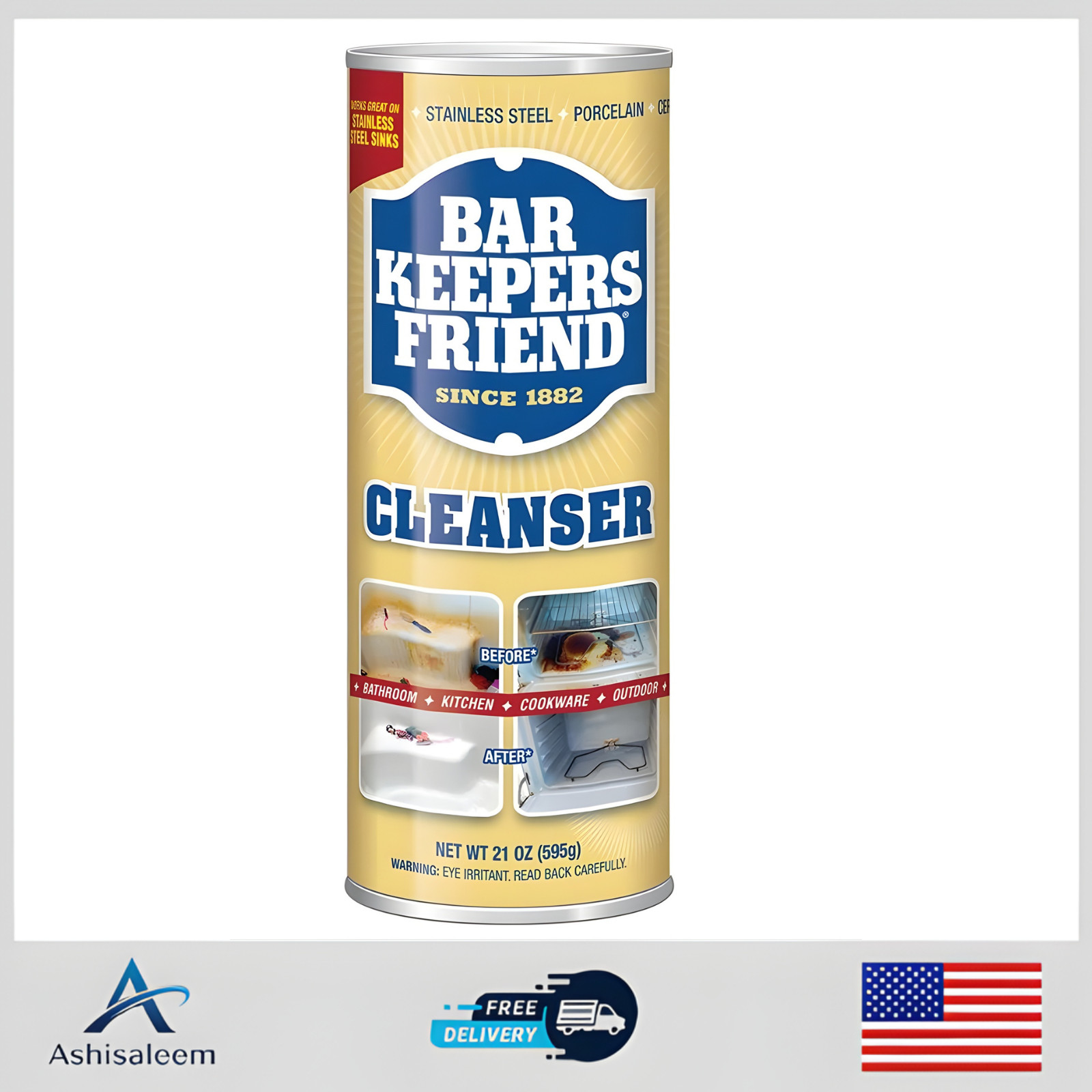 Bar Keepers Friend 21 -oz Powder All-Purpose Cleaner