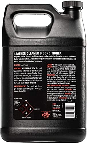 Meguiar’s Leather Cleaner 128 Oz Auto Accessory Carpet And Upholstery Care