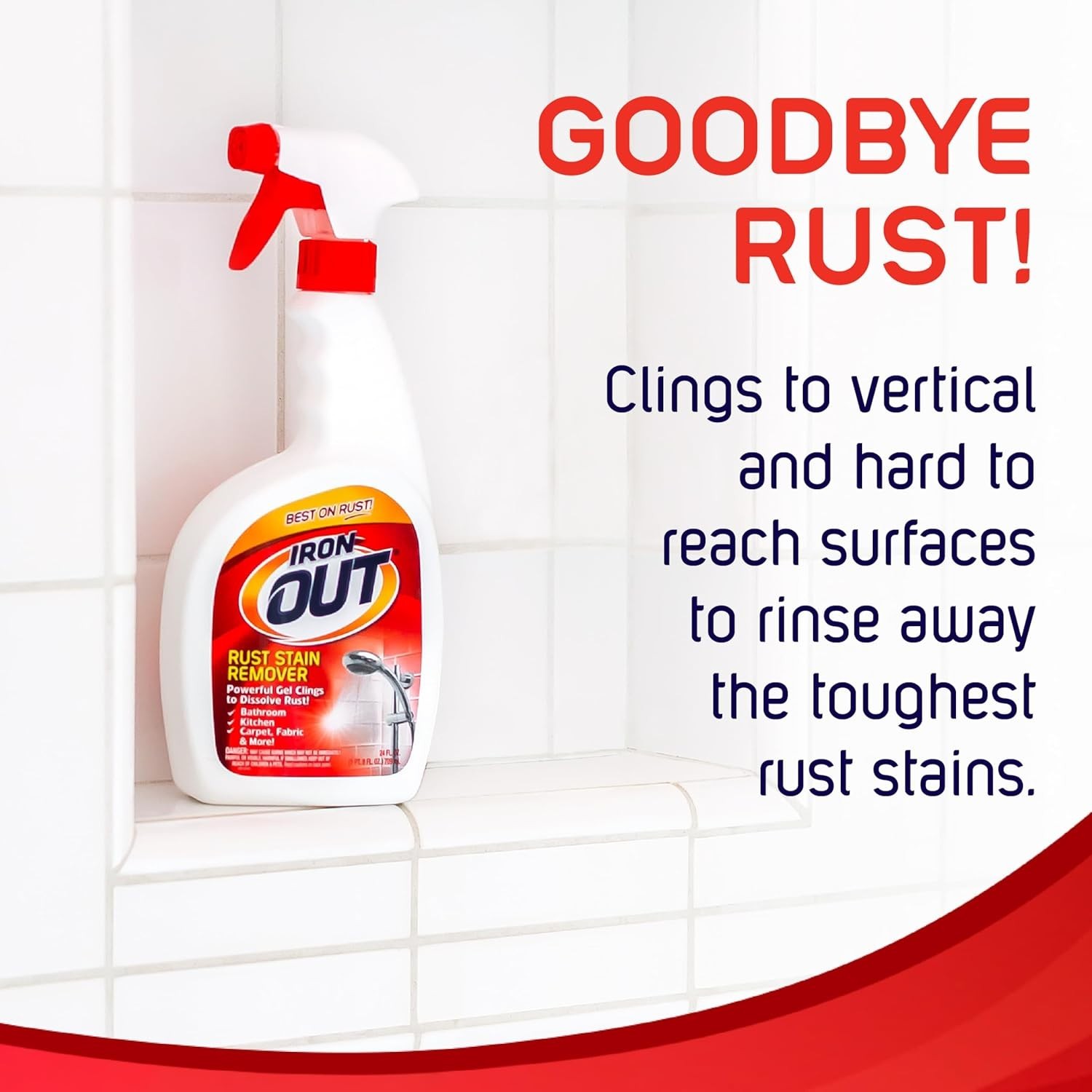 24 oz Rust Stain Remover Spray Gel – Quick & Easy Multi-Surface Cleaning