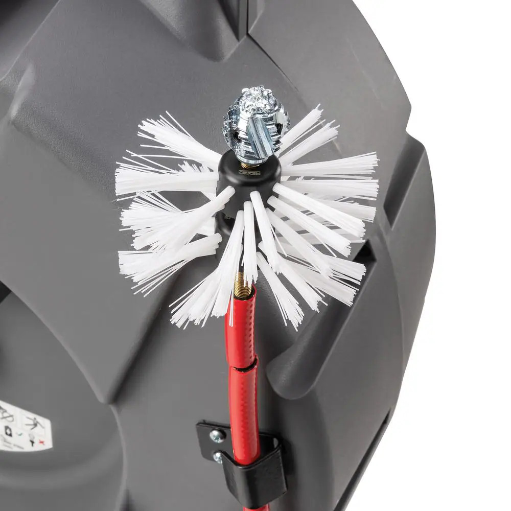 Flexshaft Wall-To-Wall Drain Cleaning, Penetrating Ball Head for Obstructions in