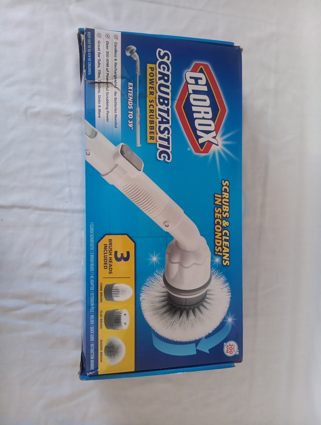 Clorox Scrubtastic Power Scrubber Cordless Rechargeable Scrubber
