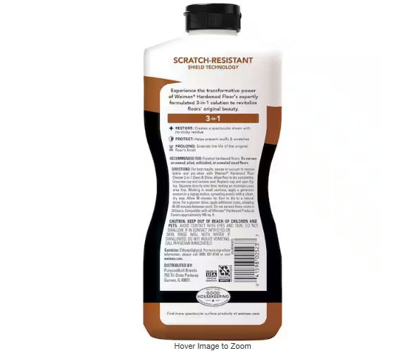 Weiman Wood Floor Polish and Restorer – 32 Ounce – High-Traffic Hardwood