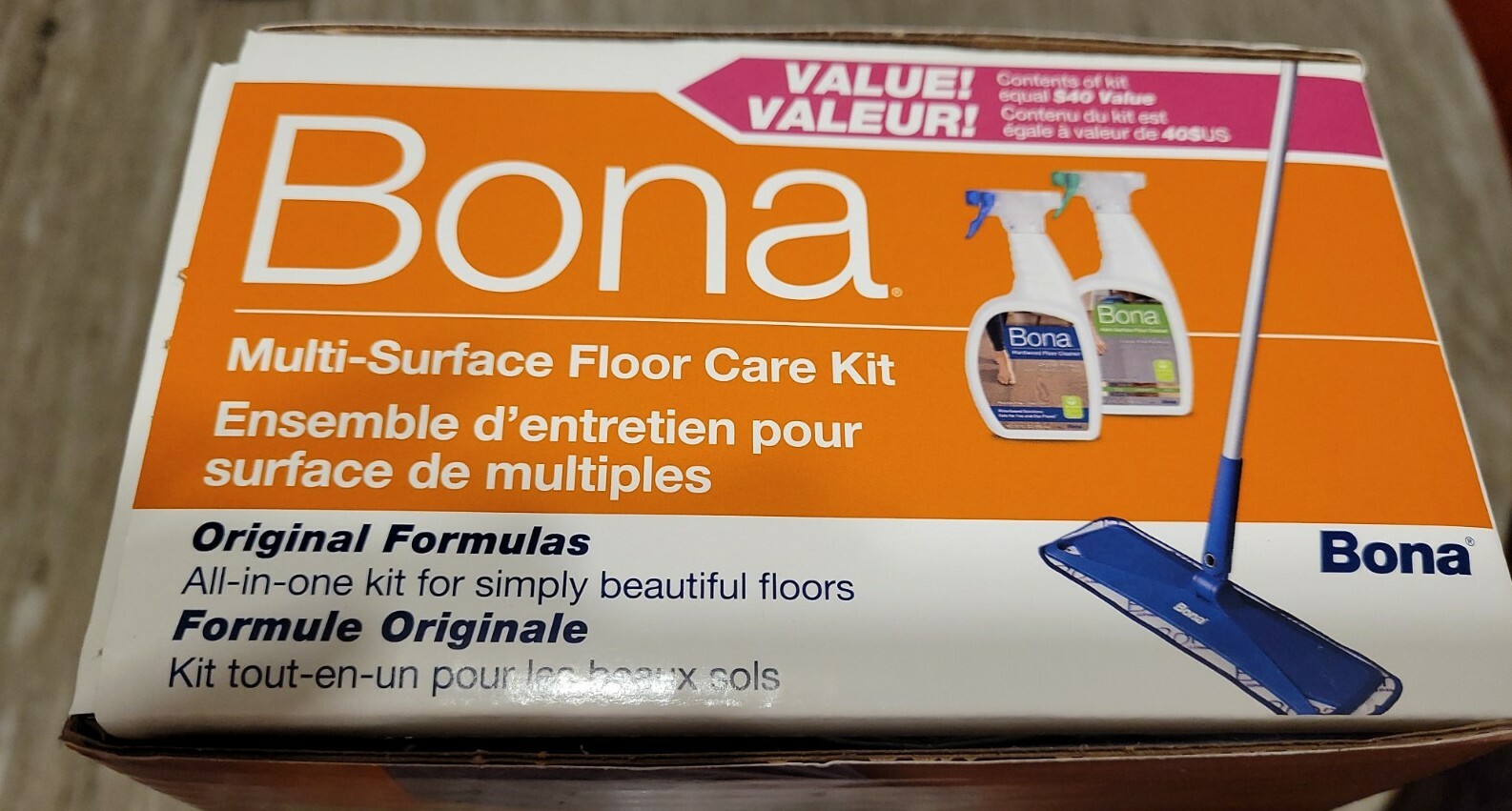 Bona 16.5 in. W Dry/Wet Fiber Floor Care Kit