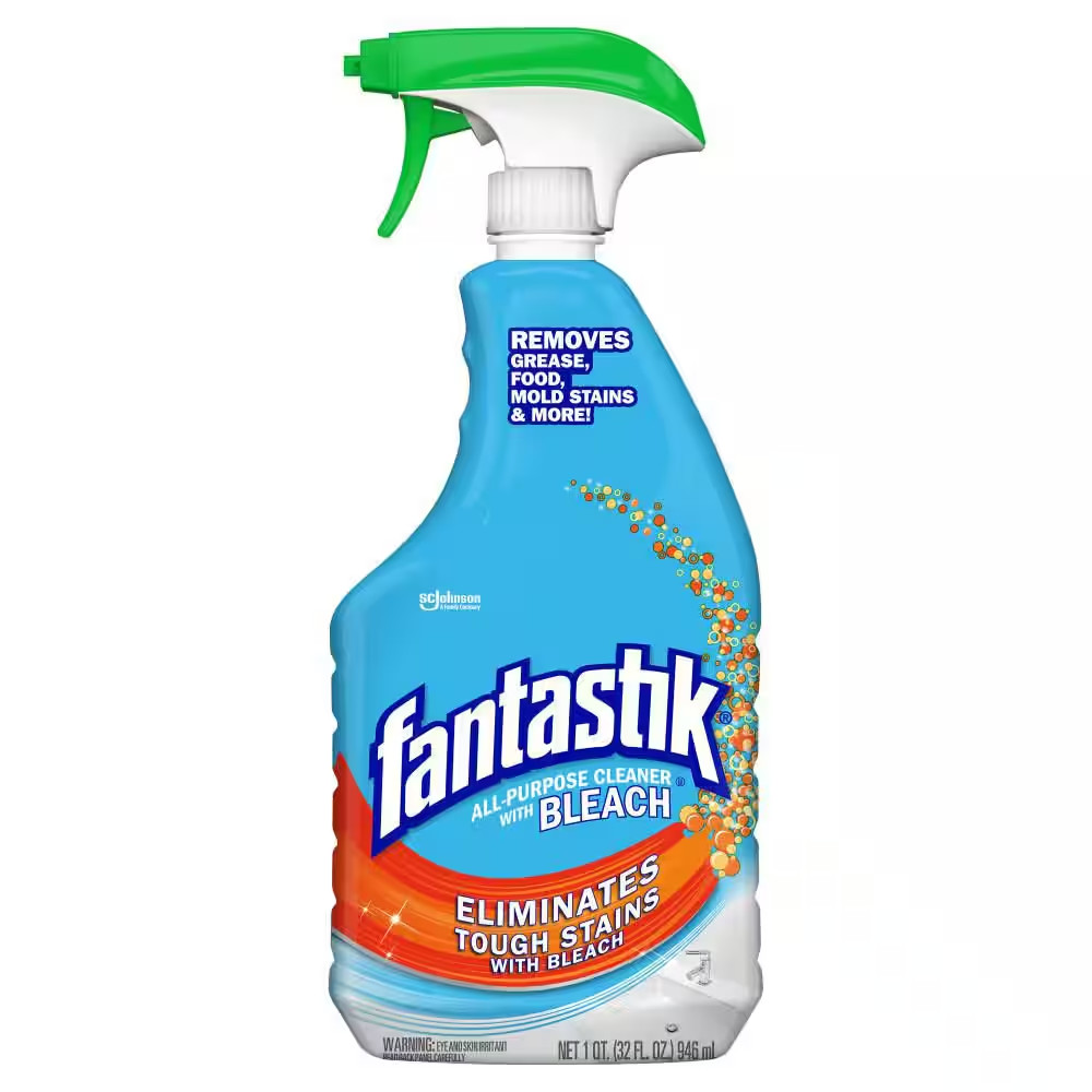 Fantastik All-Purpose Cleaner Deodorizes W Bleach kitchen Bathroom 32 Oz 4 Pack