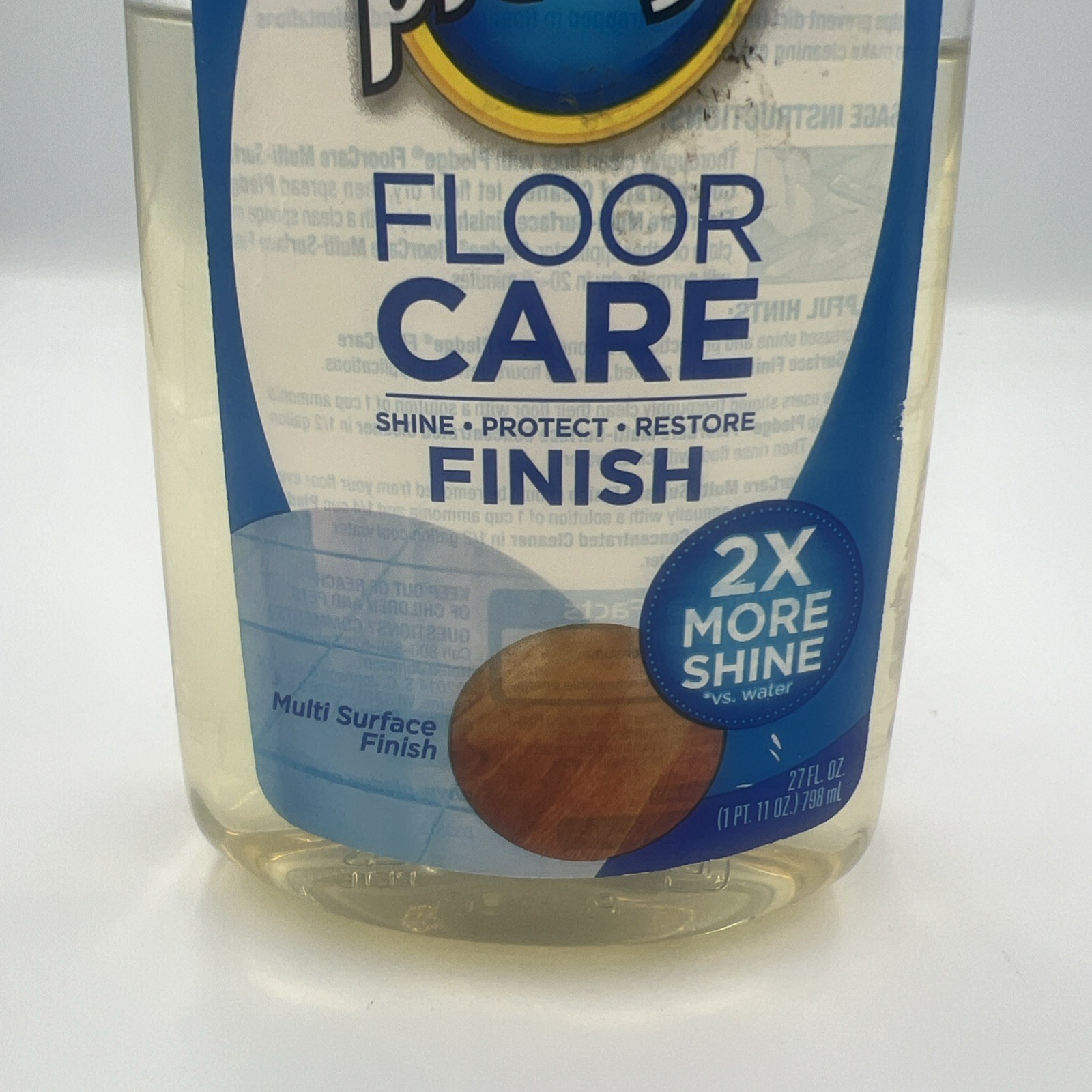 PLEDGE Floor Care Shine Protect Restore Multi Surface Finish Old Stock