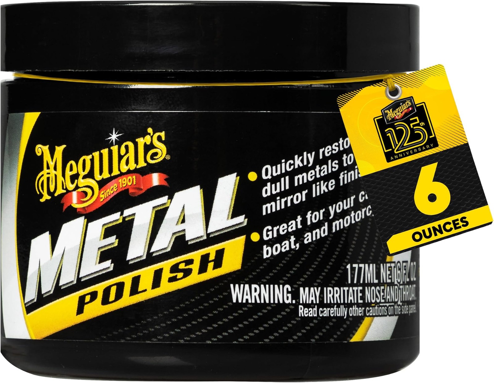 Meguiar’s G211606 Metal Polish -6 Oz Container