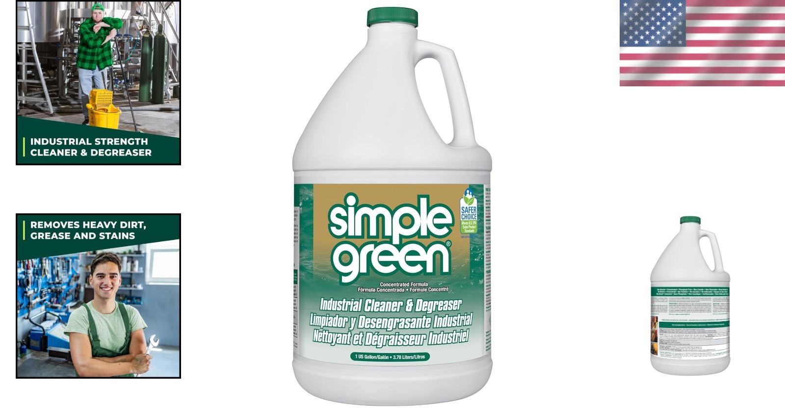 EPA Recognized Industrial Cleaner and Degreaser – 128 Oz Non-Abrasive Solution