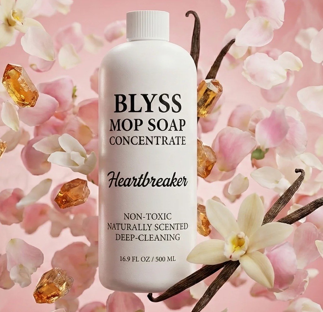 Blyss Mop Soap Heartbreaker 16.9 Fl Oz The bittersweet aroma of roses Scent