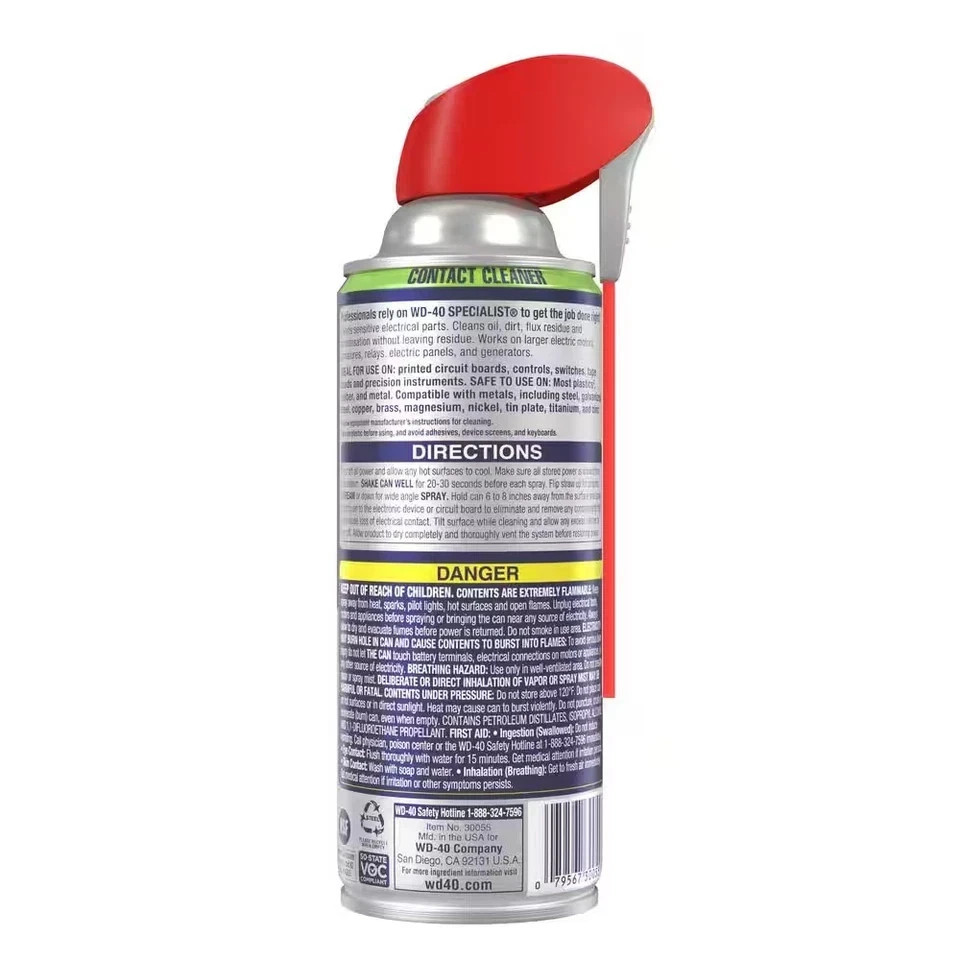 NEW 11 oz Contact Cleaner Quick-Drying Electric Equipment Cleaner w/ Smart Straw