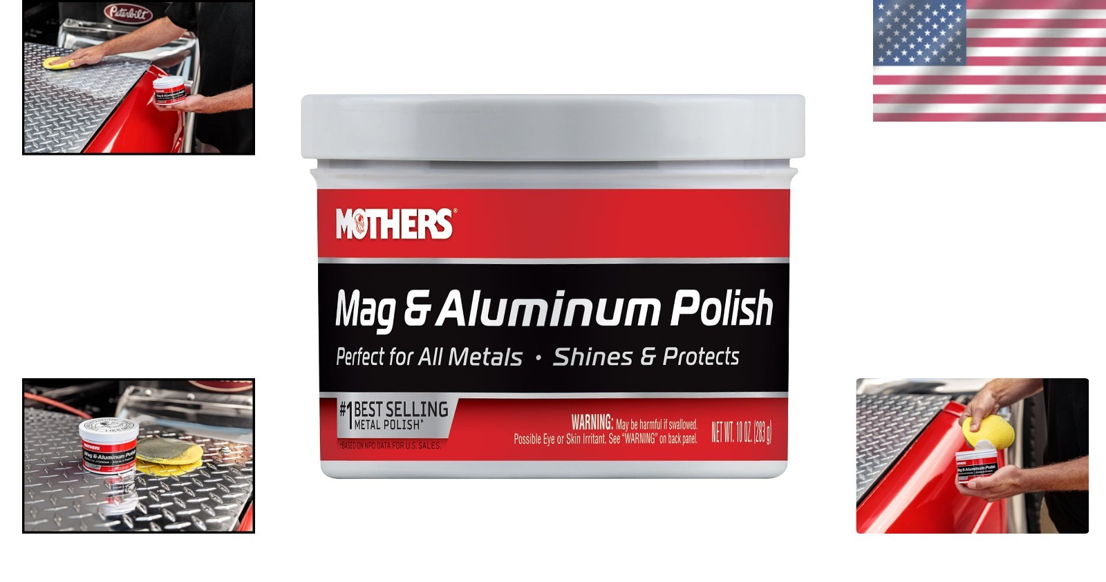 10 oz Mag & Aluminum Polish – Fine Grit for Long-Lasting Metal Protection
