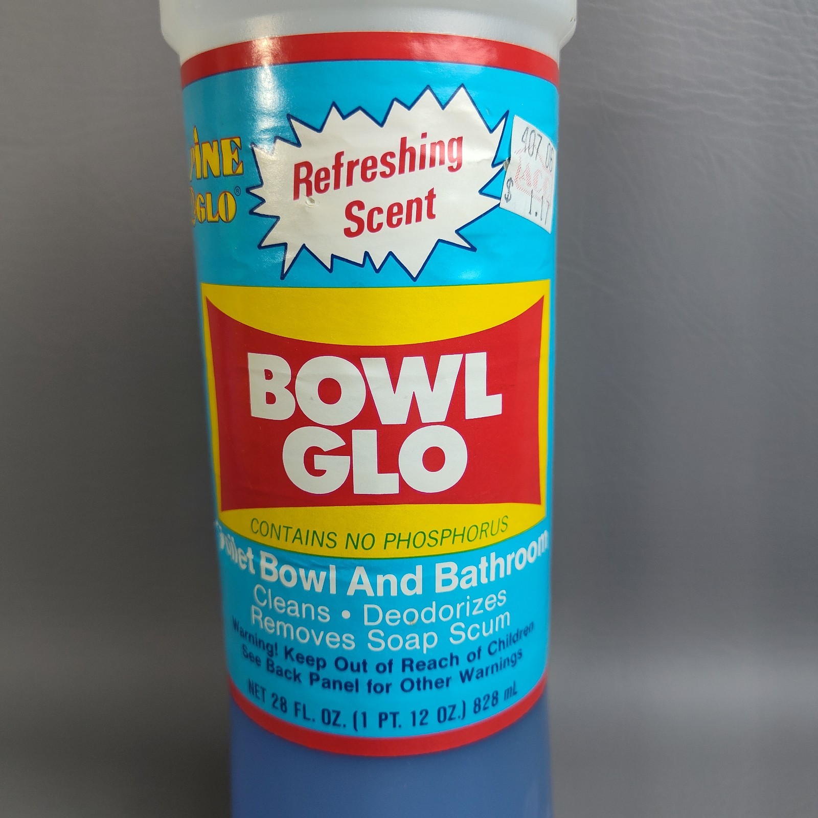 Vintage 1979 Pine Glo Bowl Glo Toilet Bowl Bathroom Cleaner Movie Prop Graphics