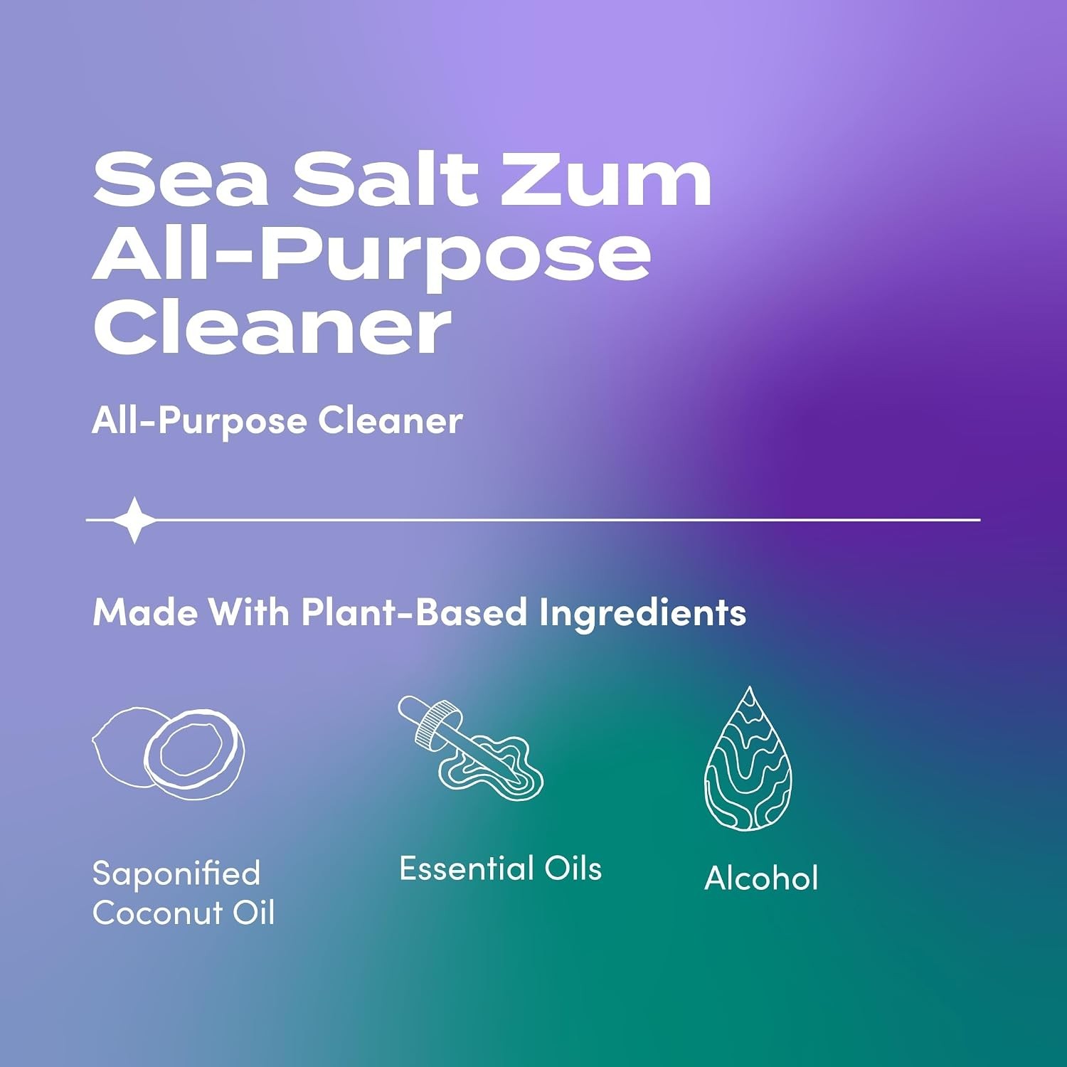Indigo Wild Zum All-Purpose Cleaner – Natural Multipurpose Cleaner Made with Ess
