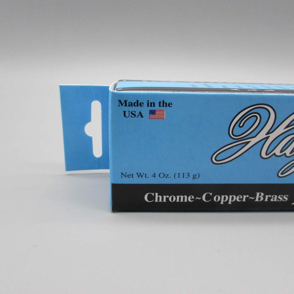 Hagerty All Metal Polish 4 Ounce Concentrated Cream for Chrome Brass Copper S…