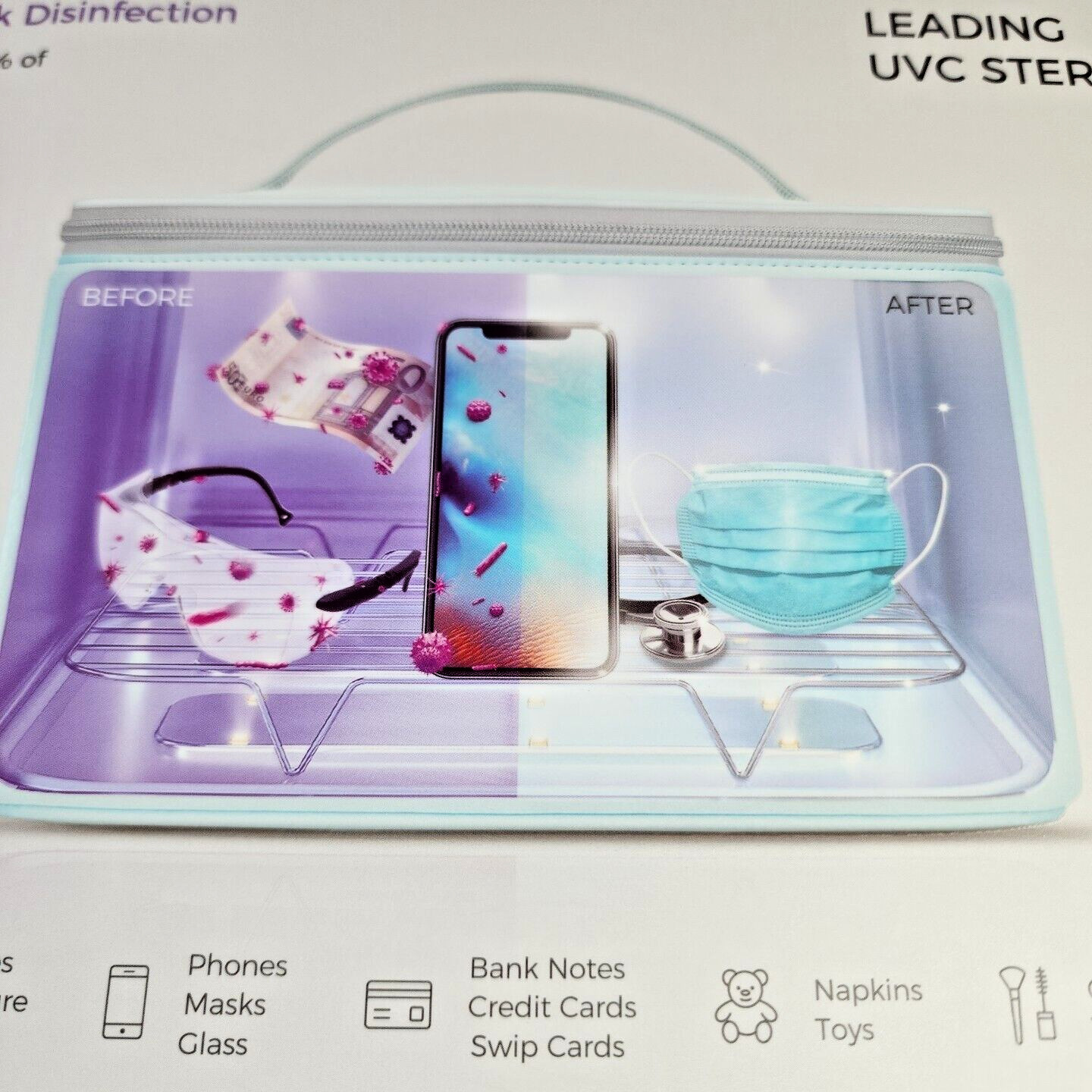 59S Multiuse Sterilizer 3 Minute Quick Disinfection UVC Sterilization Bacteria