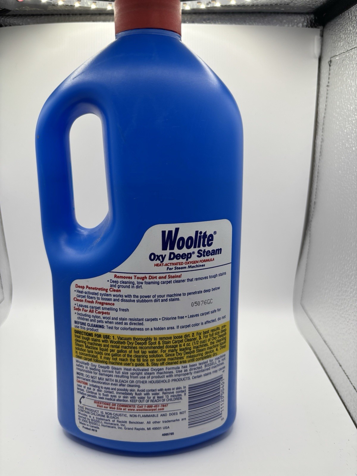 Woolite Oxy Deep Steam Carpet Cleaner 40oz 2005 Opened 80% (Marked By Line)