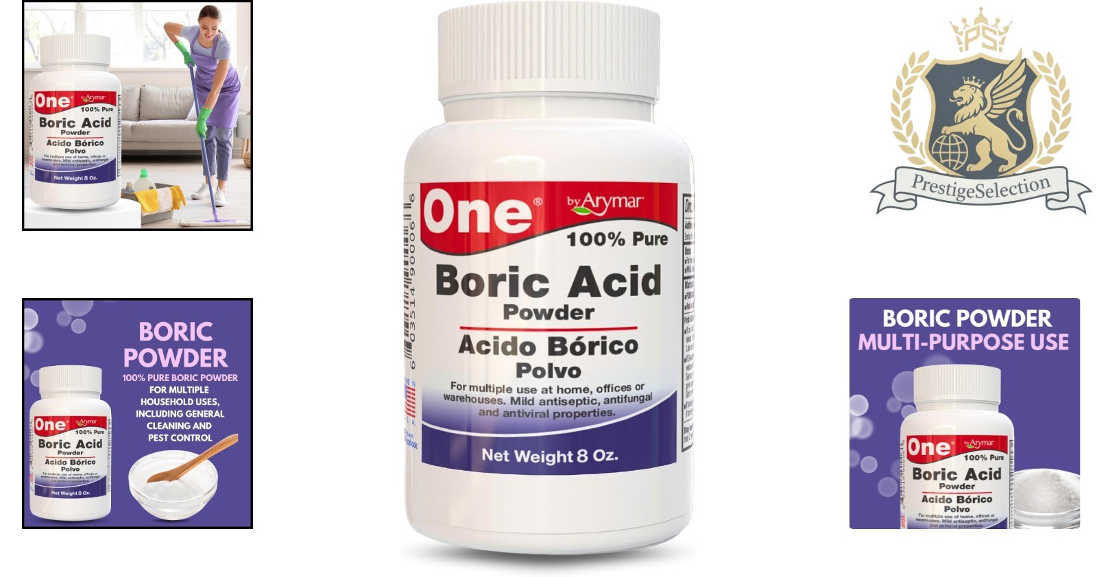 Eco-Friendly Boric Powder – 8oz Multipurpose Cleaner & Freshener – Made in USA