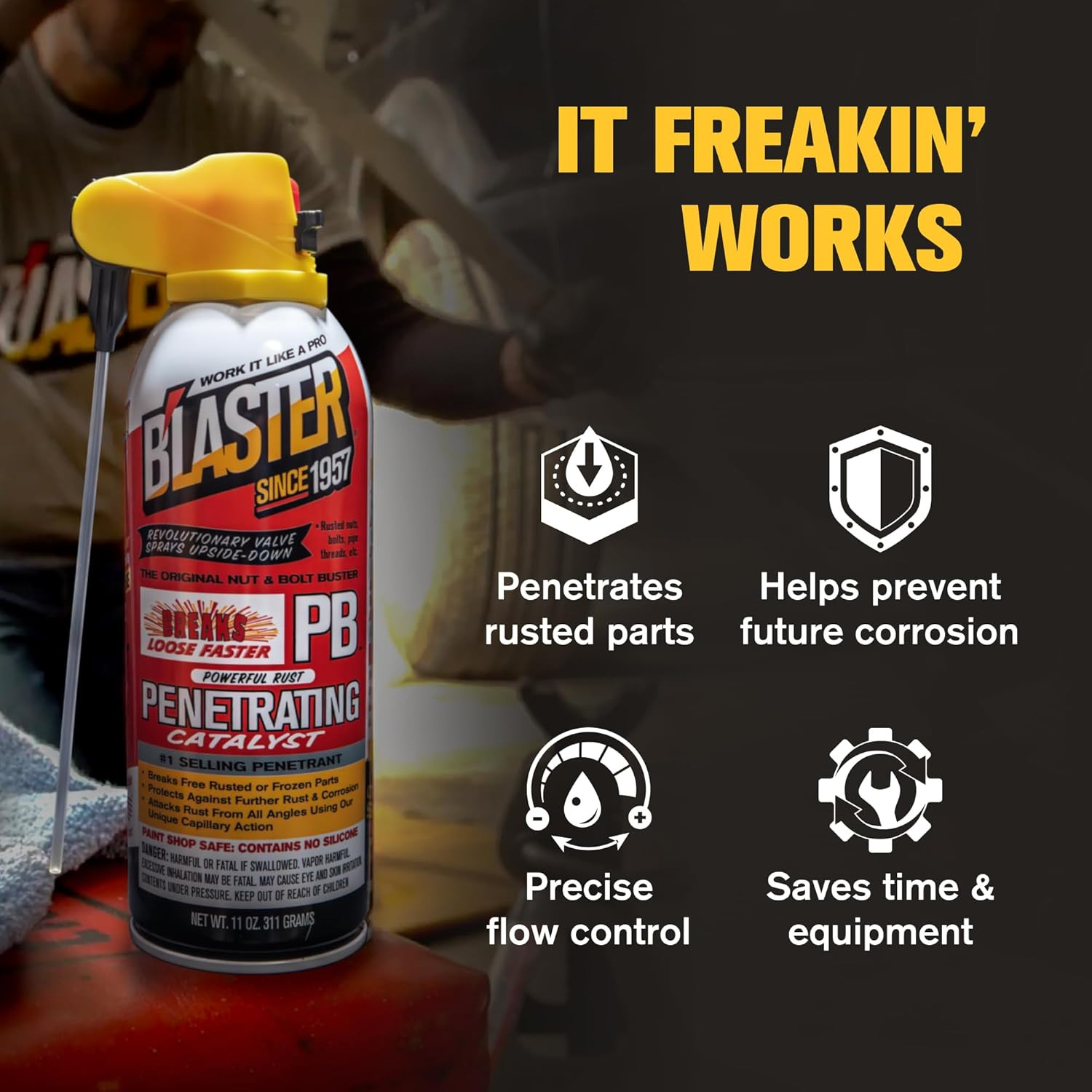 PB Penetrating Oil Spray, 11 Oz Aerosol Cans (2-Pack) – Rust Remover & Bolt Loo
