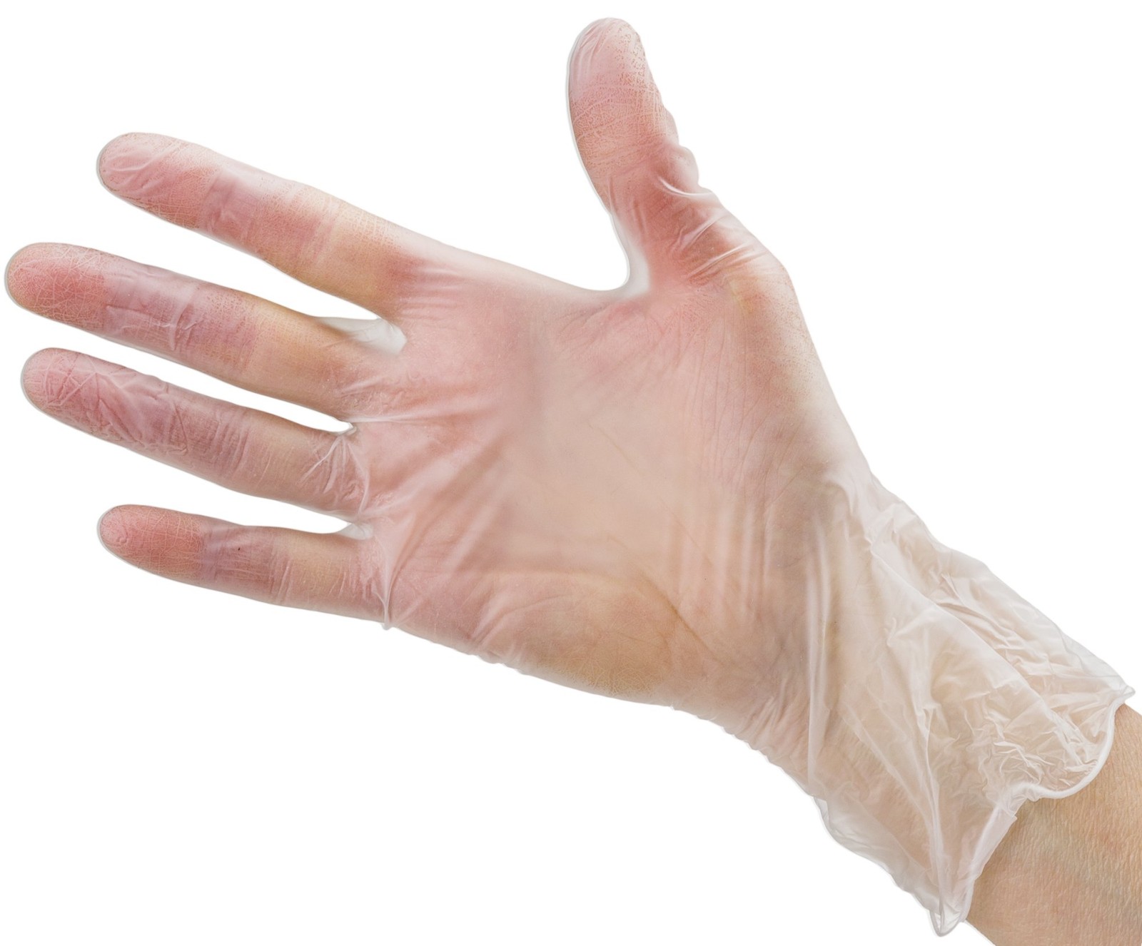 CARE PLUS Latex-Free Vinyl Gloves Clear Small Size 100 Small,
