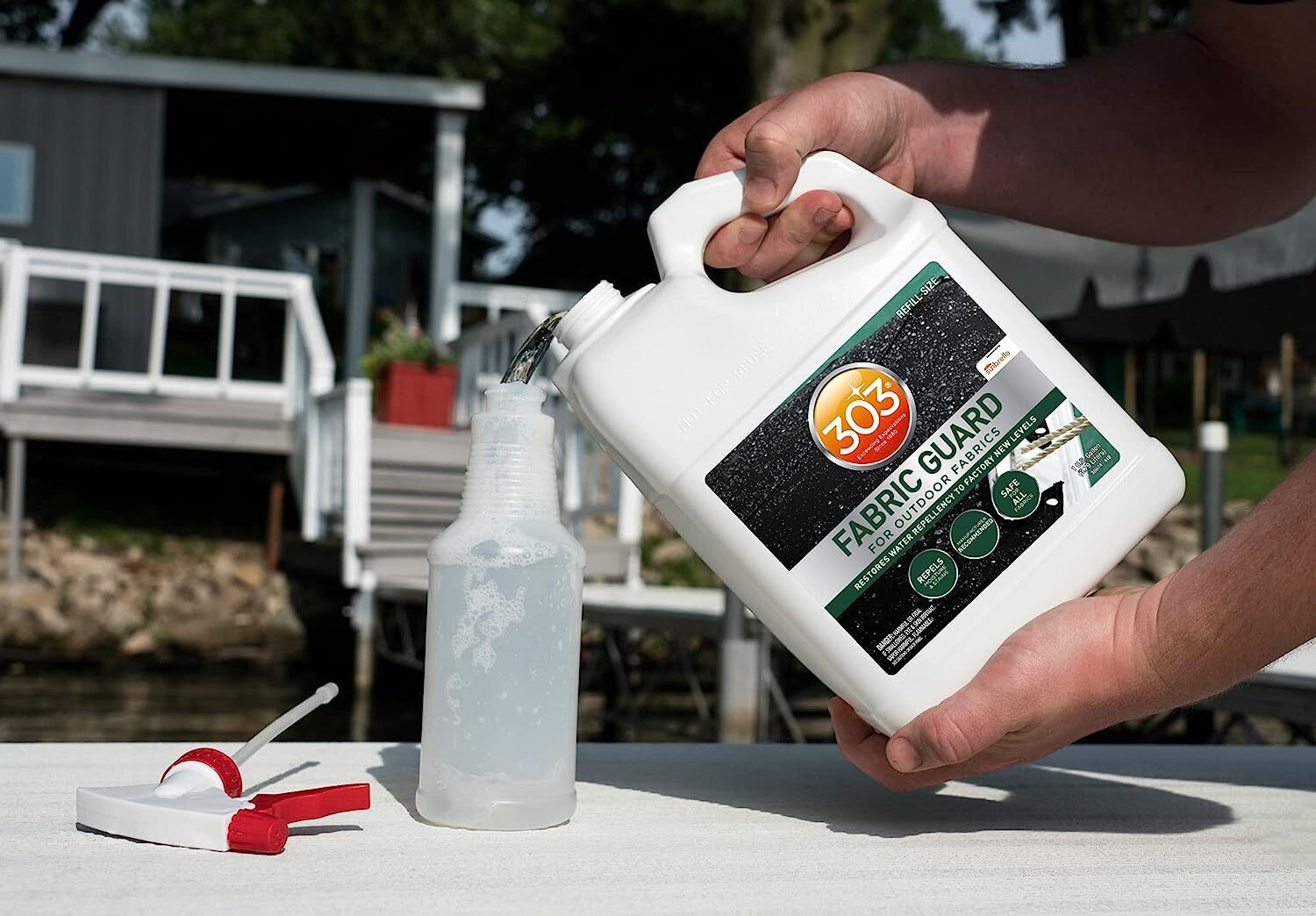 303 Marine Fabric Guard Restores Water Stain Repellency to Factory New Levels 1