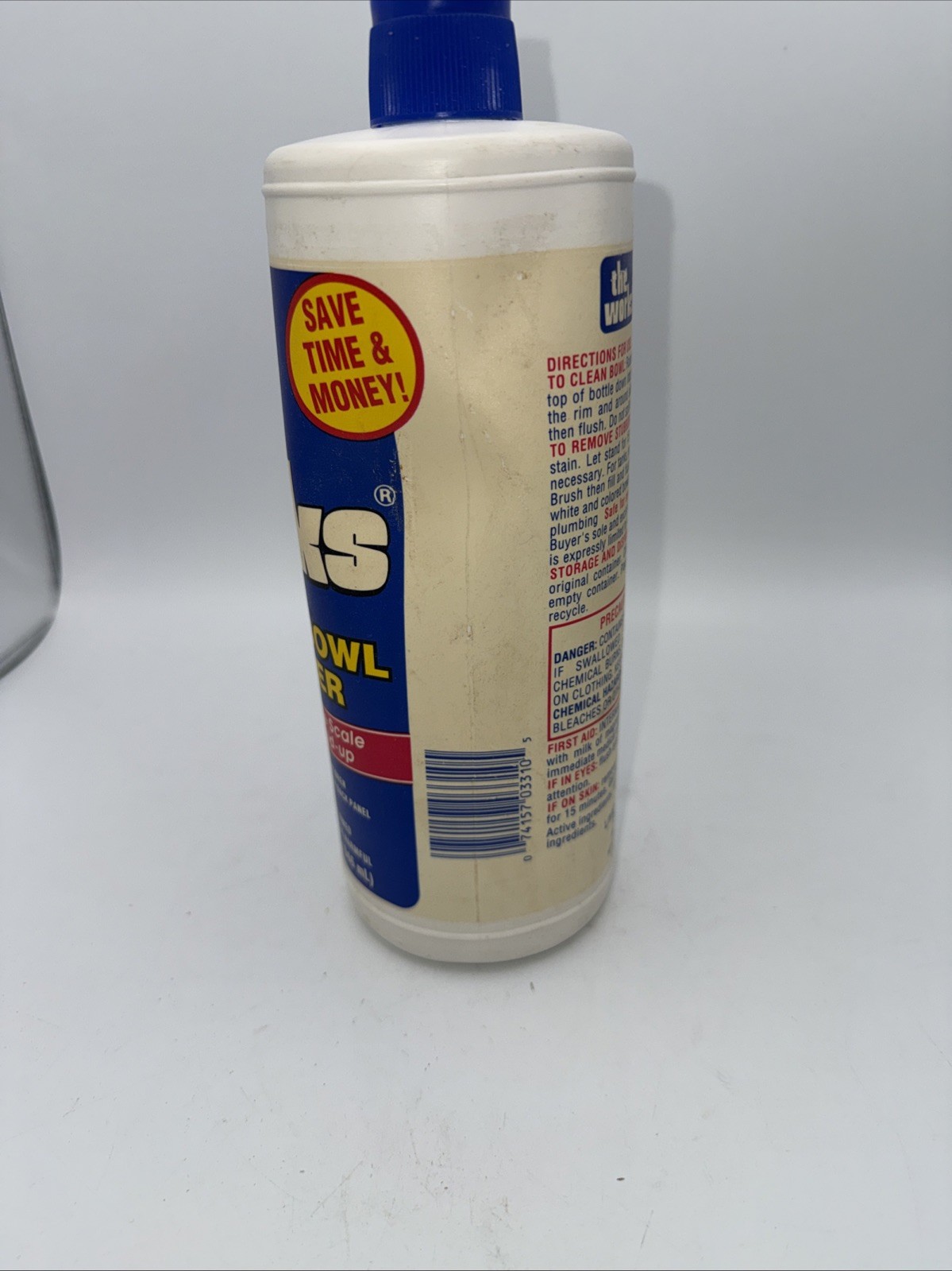 Old Formula! THE WORKS Toilet Bowl Cleaner Almost Full 90’s 32 Oz READ