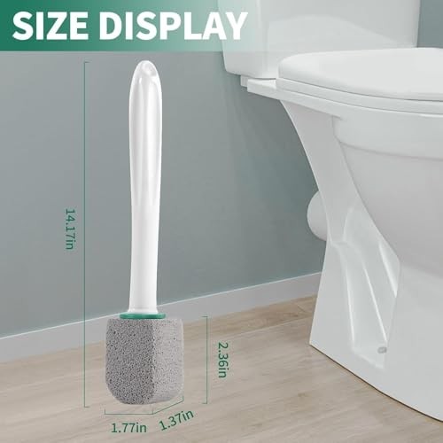 Pumice Stone Toilet Cleaner with Long Handle,Pumice Toilet Scrubber Toilet Bo…