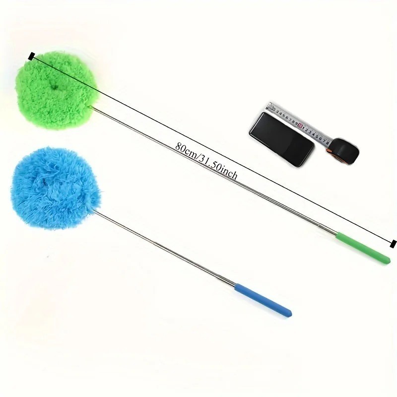 Extendable Ceiling Fan Duster, Long Reach Ring Brush for Easy Dust Cleaning