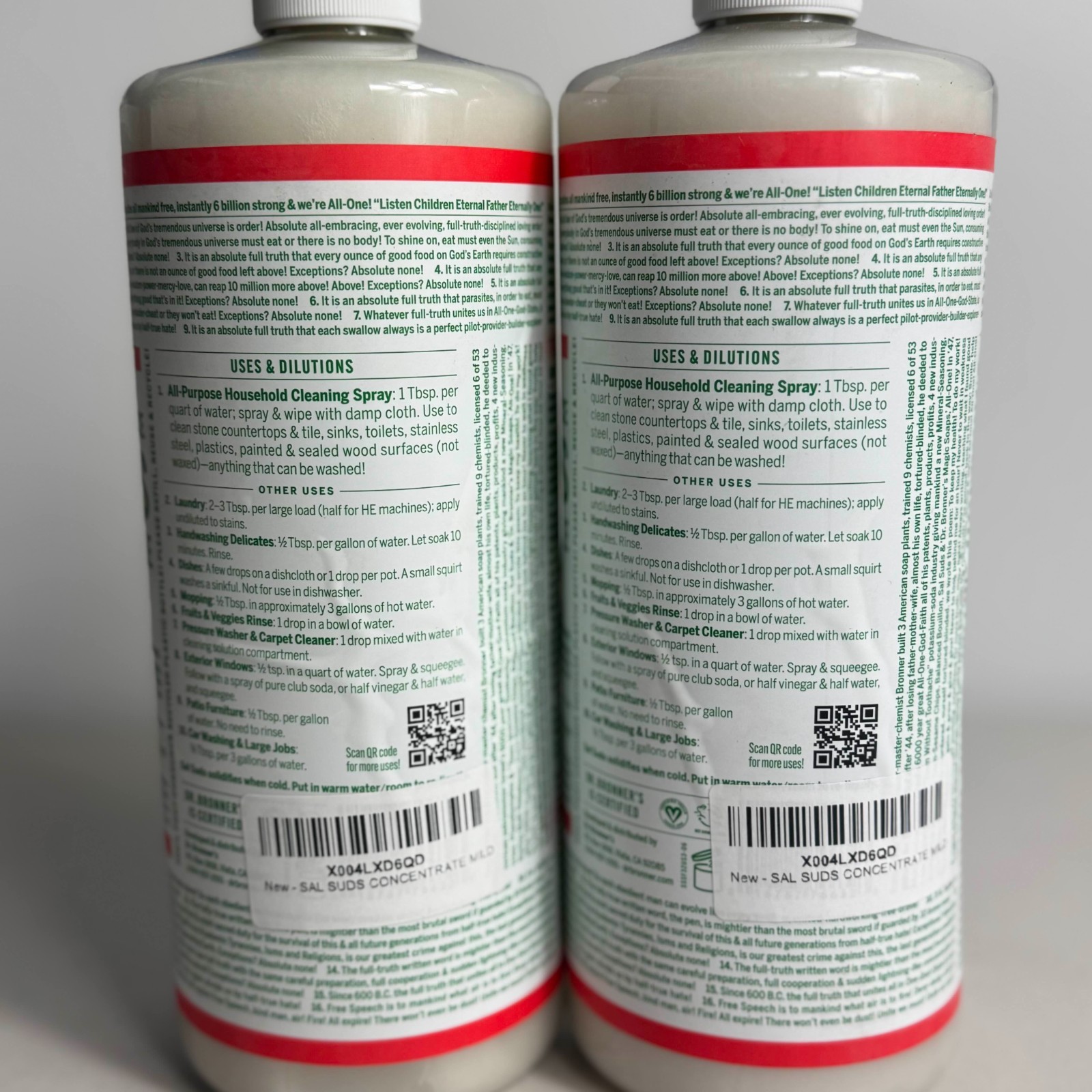 Dr. Bronner’s 32 oz suds biodegradable cleaner 2 pack – siberian & spruce scent
