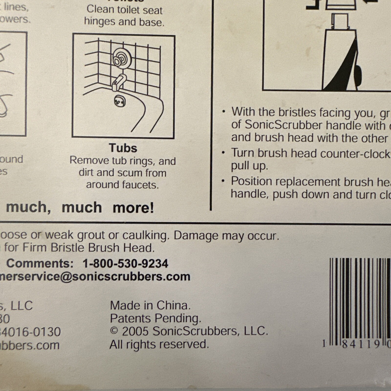 Rare Sonic Scrubber Medium and Firm Replacement Cleaning Brushes 4Pack New 2005