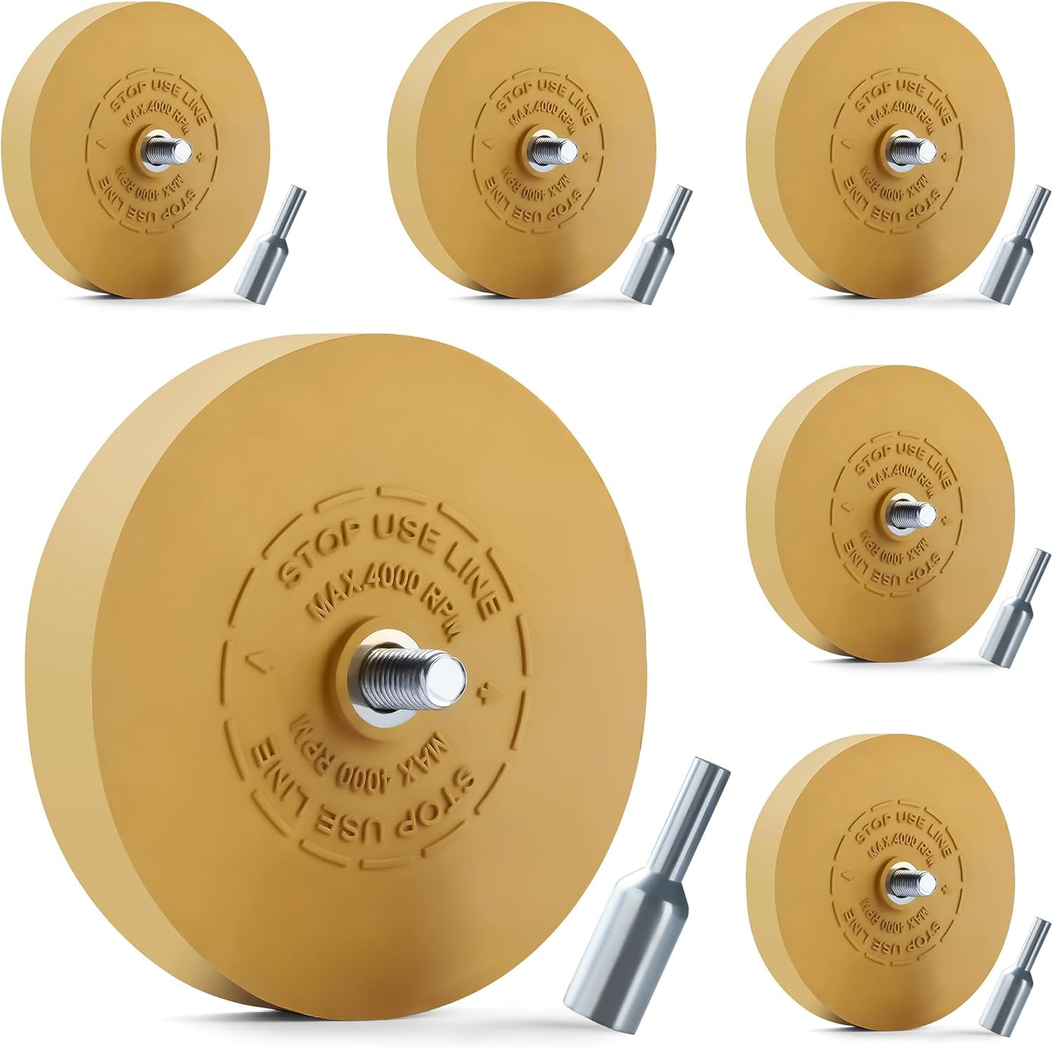 Decal Remover Eraser Wheel Rubber Eraser Wheel for Drill Removes Car Stripes Vin